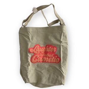 Benefit cosmetics large organic shoulder bag, tote, New